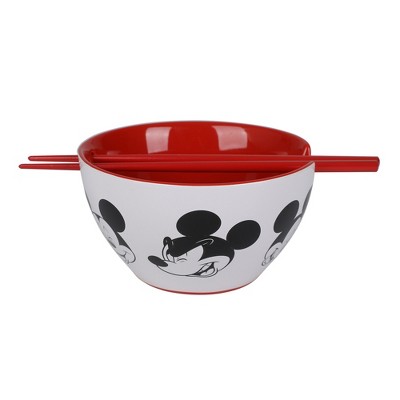 Mickey Mouse On-The-Go Ceramic Ramen Bowl With Chopsticks