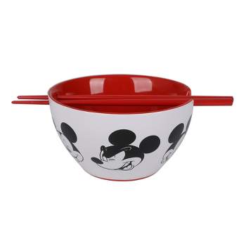 Mickey Mouse On-The-Go Ceramic Ramen Bowl With Chopsticks
