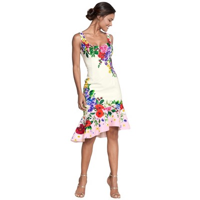 VENUS Womens Ruffle Trim Detail Dress