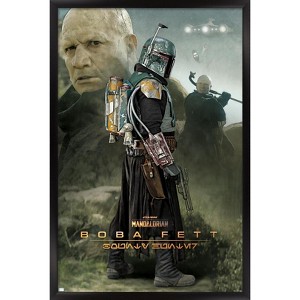 Trends International Star Wars: The Mandalorian Season 2 - Boba Fett Framed Wall Poster Prints - 1 of 4