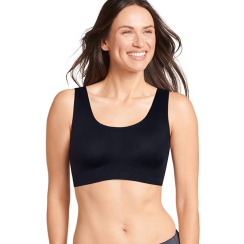 Jockey Women's Forever Fit Mid Impact Molded Cup Active Bra S Black : Target