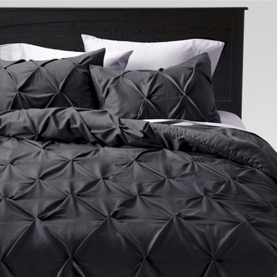 pleated comforter grey