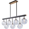 Artcraft Lighting Aurelia 7 - Light Pendant in  Matte Black/Brass - 3 of 4