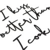 I Kiss Better Than I Cook Metal Wall Art - Kitchen Decor for Home, Bar, or Dining Room - 3 of 4