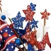Northlight Stars and Stripes Glittered Patriotic Artificial Twig Wreath - 24" - 4 of 4