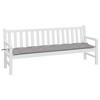 vidaXL Garden Bench Cushion Gray 78.7"x19.7"x2.8" Oxford Fabric - 3 of 4