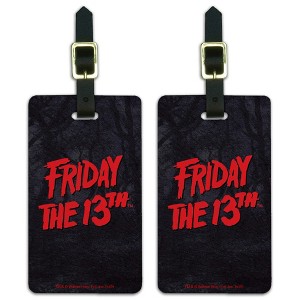 Friday The 13th Logo Luggage ID Tags Set of 2 - 1 of 4