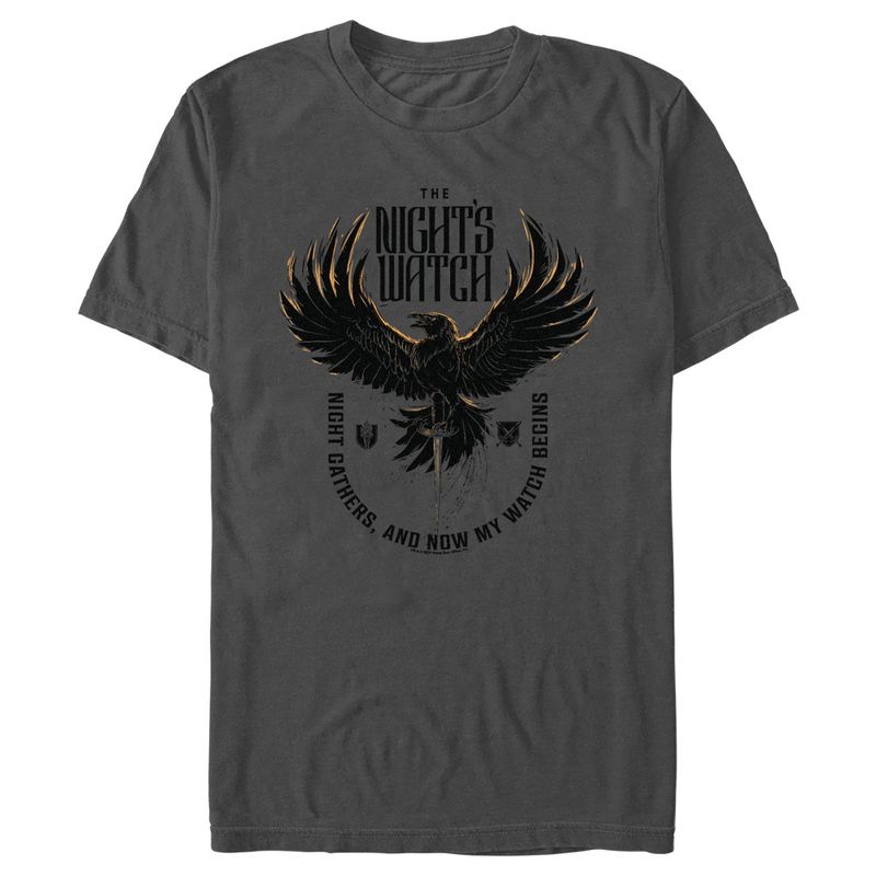 Men's Game of Thrones The Night's Watch Crow T-Shirt, 1 of 6