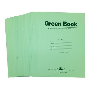 Roaring Spring Recycled Exam Books, Various Sizes and Sheet Counts Wide Ruled with Margin, Proudly Made in the USA! - 1 of 1