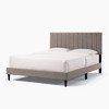 Queen Upholstered Bed Frame, Queen Platform Bed With Wing Back Headboard, Wooden Slats, Metal Legs, Queen Size Platform Bed, No Box Spring Needed - 3 of 4