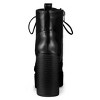 Allegra K Women's Platform Chunky High Heel Lace Up Combat Boots - 4 of 4