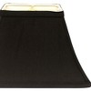 Vynxaria Rectangle Bell Hardback Lampshades, 5"x12"x9" Black with Washer Fitter - 2 of 4