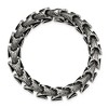Black Bow Jewelry Men's Stainless Steel Antiqued 8.5 Inch Bracelet - 4 of 4