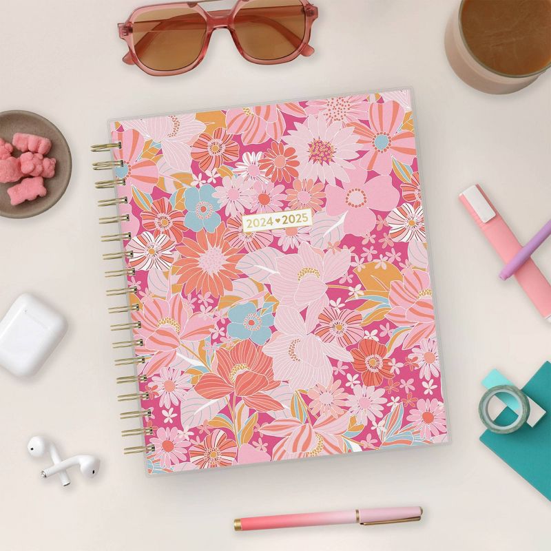 Color Me Courtney for Blue Sky 2024-25 Daily/Monthly Planner 10&#34;x8&#34; Frosted PP Bloom Pink, 3 of 14