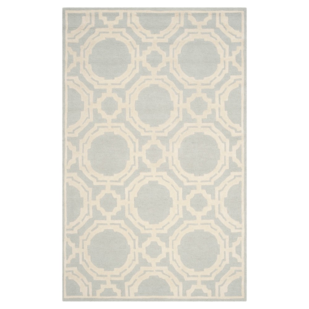 5'x8' Claudia Area Rug Gray/Ivory - Safavieh