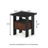 HOMLUX 2PCS Modern Bedside End Table Nightstand with Removable Drawer & Open Shelf - 4 of 4