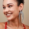 SOHI Women's Crystal Silver Party Drop Earrings - 3 of 4