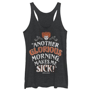 Women's Disney Hocus Pocus Winifred Glorious Morning Racerback Tank Top - 1 of 3