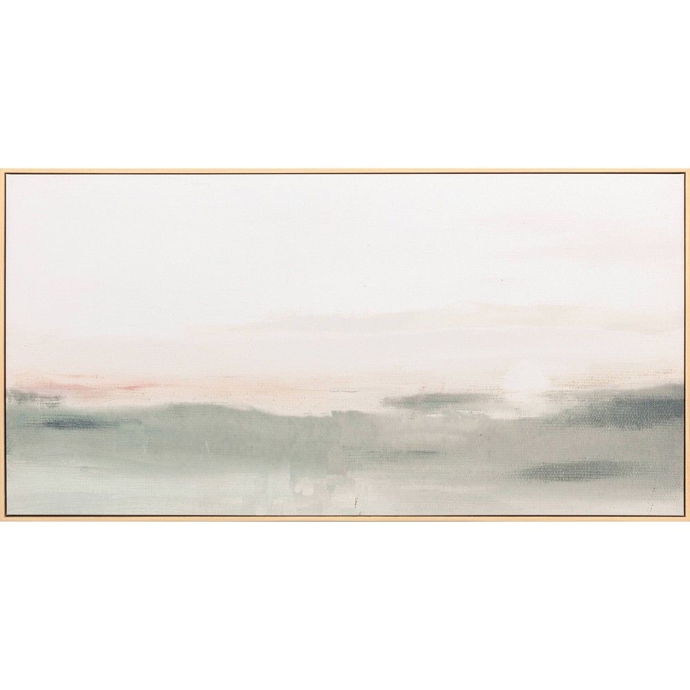 Photos - Other interior and decor 47" x 24" Haze Framed Wall Canvas - Threshold™