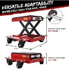 Motorcycle Lift Jack with Wheels, 1200 LBS Transmission Motorcycle Stand Scissor Jack with Wide Deck & Dolly - 3 of 4