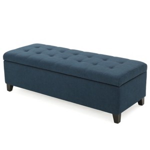 NicBex Upholstered Storage Ottoman Bench,End of Bed Bench with Storage,Entryway Bench for Living Room,Bedroom - 1 of 4