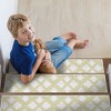SussexHome Floral Design Cotton Anti-Slip Stair Treads, 9” X 28“ - 3 of 4