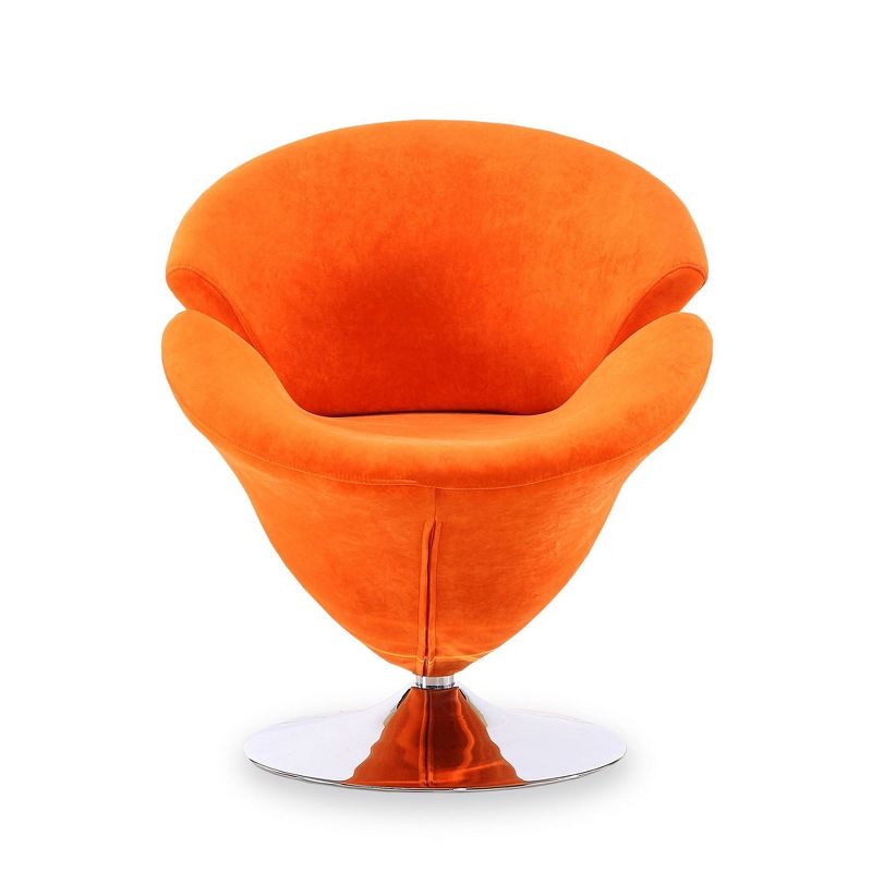 Set of 2 Tulip Velvet Swivel Accent Chairs - Manhattan Comfort, 5 of 9