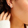 Pompeii3 1/4 - 2 Ct T.W. Natural Diamond Studs in 14k White or Yellow Gold - 3 of 4