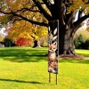 HomeRoots 42" Black And Brown Solid Wood Fox Garden Stake - 2 of 4