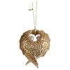 Dicksons Holy Family Praying in Wings Metallic Gold Tone 4 Inch Resin Hanging Christmas Ornament - 2 of 2