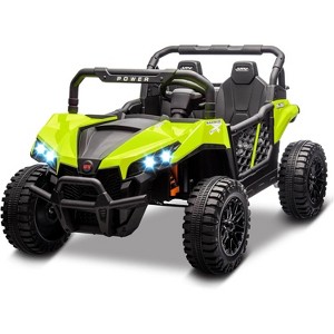24v Ride On Toys for Big Kids - 2 Seater Kids UTV w/Parent Remote, 3.1 MPH, Music, LED Lights & Seat Belts - Over 3 Years - 1 of 4