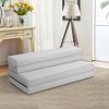 Costway 4'' Full XL Size Foam Folding Mattress Sofa Bed Guests Floor Mat Carrying Handles - 4 of 4