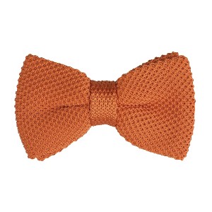 INSPIRE CHIC Men's Pre-Tied Adjustable Strap Solid Color Knitted Bow Ties - 1 of 4