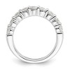 Black Bow Jewelry 14K White Gold 1.0 or 1.6 Ctw Lab Created Diamond 9-Stone Tapered Band - 3 of 4