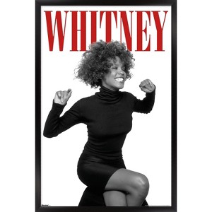 Trends International Whitney Houston - Red Framed Wall Poster Prints - 1 of 4