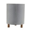 Melrose Iron Planter with Geometric Design (Set of 3) - 3 of 4