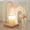 One Design Home Candle Warmer Pink Ribbed Glass Shade - 3 of 3