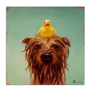 Stupell Industries Wet Dog with a Rubber Ducky, 30" x 30" - 1 of 4