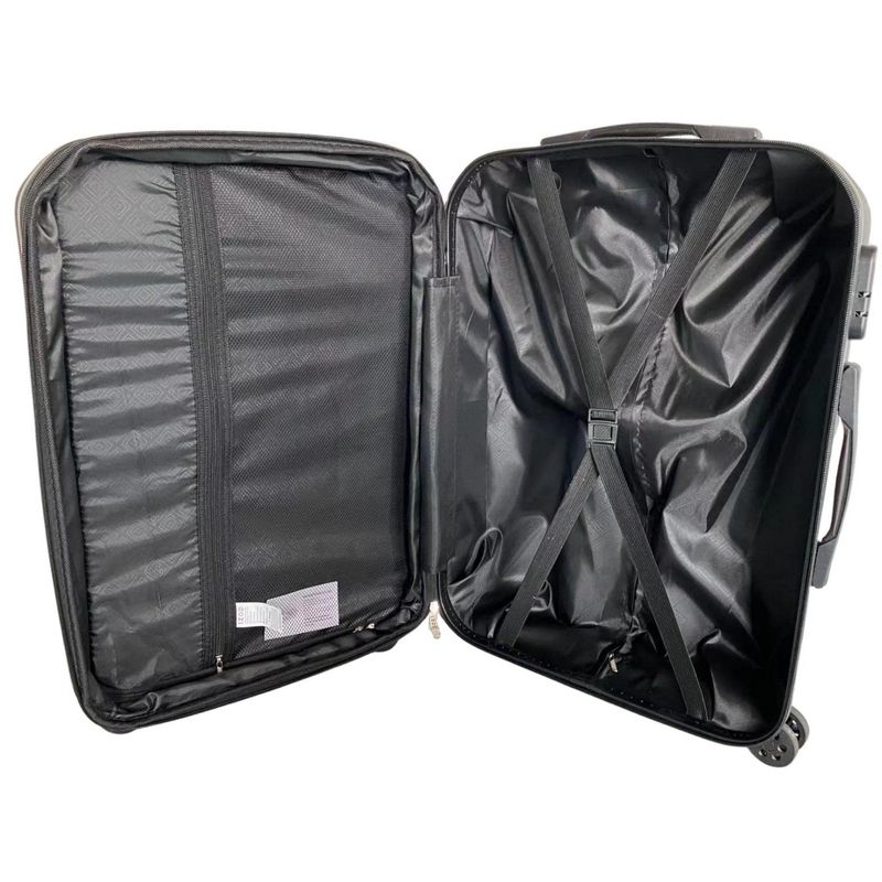 IZOD Regina Expandable ABS Hard shell Lightweight 360 Dual Spinning Wheels Combo Lock 3 Piece Luggage Set, 5 of 7