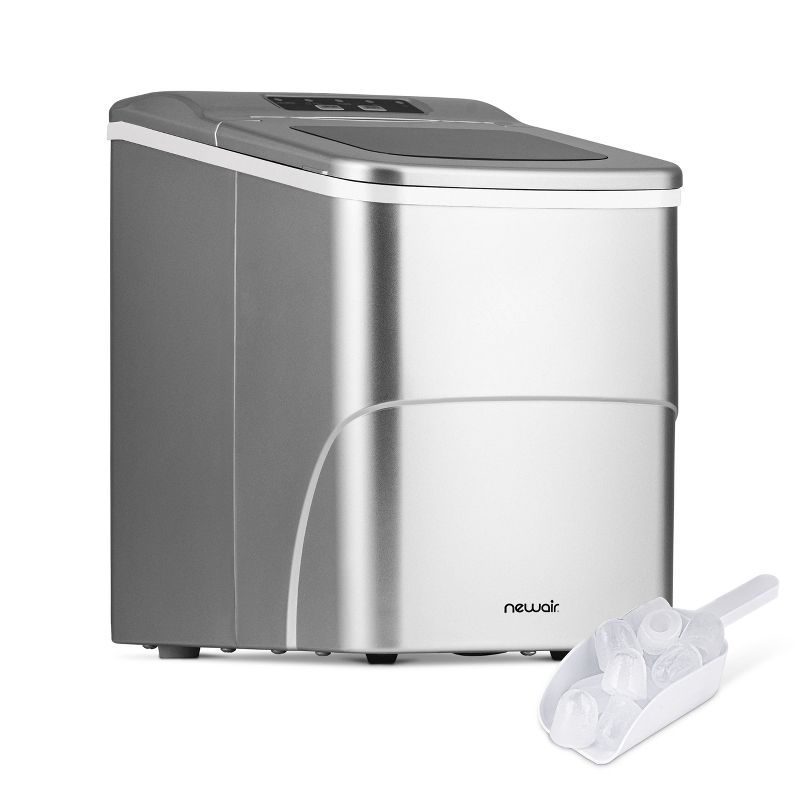 Newair 26 lbs. Countertop Ice Maker, Portable and Lightweight, Intuitive Control, Large or Small Ice Size, Easy to Clean BPA-Free Parts, 1 of 14