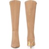 Perphy Women's Pointed Toe Side Zip Stiletto Heel Knee High Boots - 2 of 3