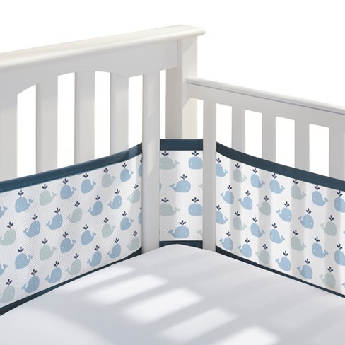 Breathablebaby Mesh Crib Liner Little Whale Navy Target