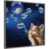 Amanti Art Blowing Bubbles by Lucia Heffernan Canvas Wall Art Print Framed 22 x 22-in. - 3 of 4