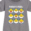 Girls' - Baby Shark - Today I Feel Graphic Short Sleeve Fleece Dress - 2 of 4