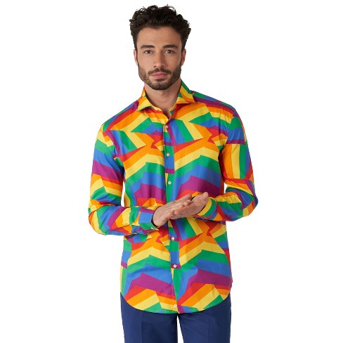 Rainbow store dress shirt