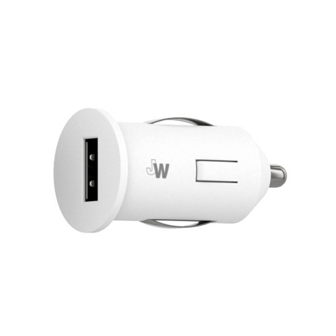 Just Wireless 2.4A12W 1 Port USB A Car Charger White Just Wireless 2.4A12W 1 Port USB A Car Charger White