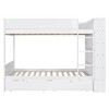 Whisen Twin over Twin Bunk Bed with 2 Storage Drawers and Multi-Compartment Cabinet - 3 of 4