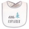 Hudson Baby Unisex Baby Cotton Terry Drooler Bibs with Fiber Filling, Neutral Woodland, One Size - 4 of 4