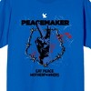 Peacemaker Eat Peace Motherf*#kers Adult Blue Crew Neck Short Sleeve T-shirt - 2 of 3