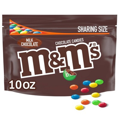 M&M's Caramel Milk Chocolate Candy Sharing Size Resealable Bag 9.05 oz